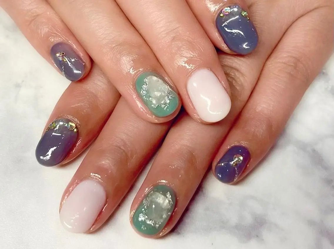ネイル ジェルネイル ニュアンスネイル パラジェル ハンドネイル Nail&eye Belire 新宿のネイルデザイン