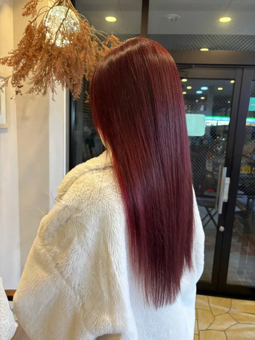 ロング カット ヘアカラー トリートメント 宮下 恵のヘアスタイル