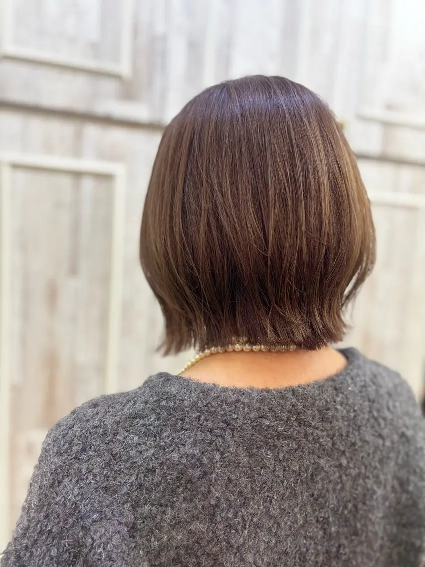 ショート カラー カット ヘアカラー トリートメント 髪質改善🫧艶カラー 🫧💙佐藤真優のヘアスタイル