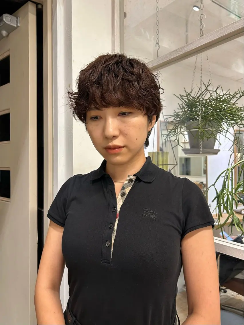 パーマ カット パーマ トリートメント lomalia moekaのヘアスタイル