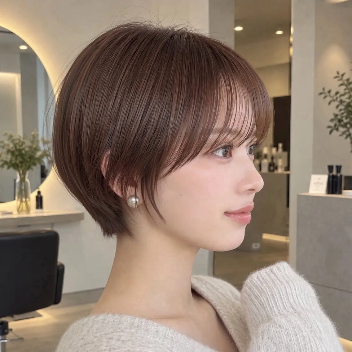 ショート みう‎🤍／ 韓国ヘアアレンジのヘアスタイル