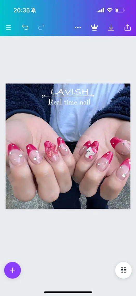 ネイル LAVISH 大和店 emi・:*+のネイルデザイン