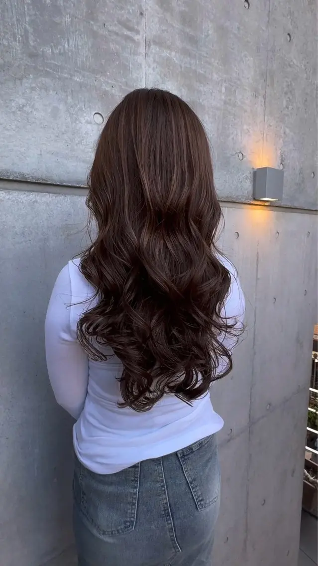 ロング ま ひのヘアスタイル