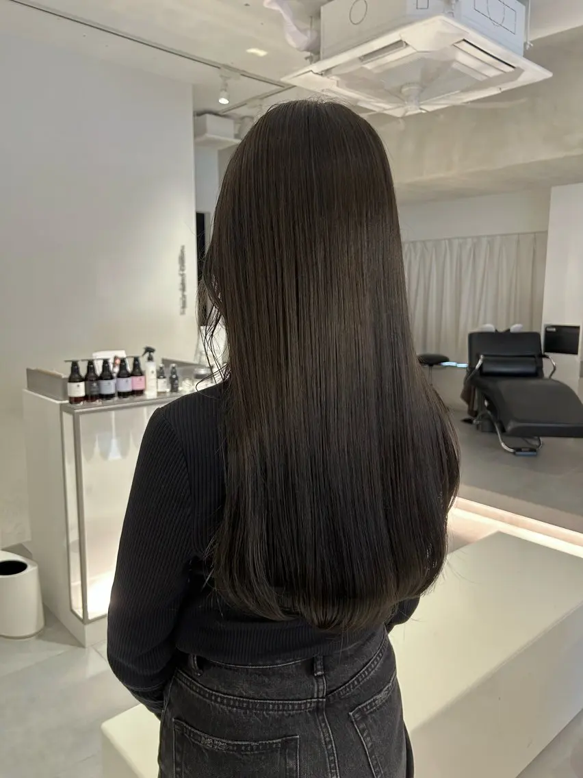 ロング カラー カット ヘアカラー トリートメント 🧚つやさらhair 🧚manakaのヘアスタイル