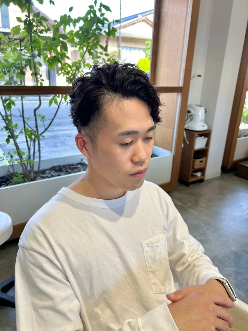 ショート パーマ メンズ メンズパーマ カット パーマ 佐藤 悠生 メンズパーマ.カットのヘアスタイル