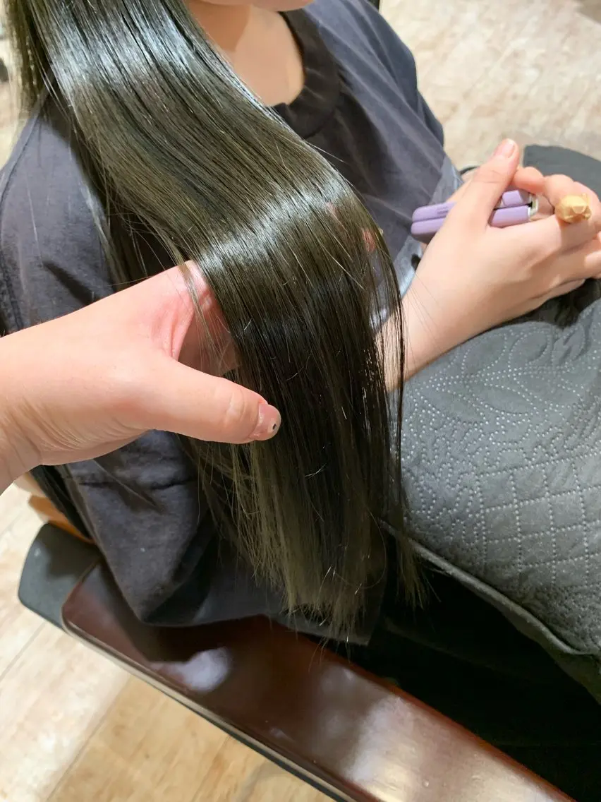 カット+ミルクティーカラー+デトックス2種類付+3stapTRの写真