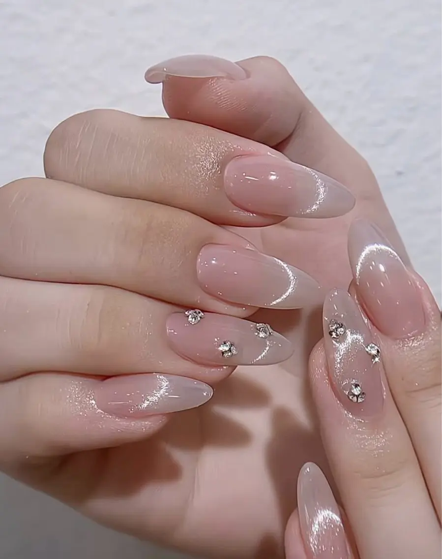 ネイル 韓国ネイル 持ち込み ニュアンスネイル ネイルチップ ROSE ANA CHUO 本川越のネイルデザイン