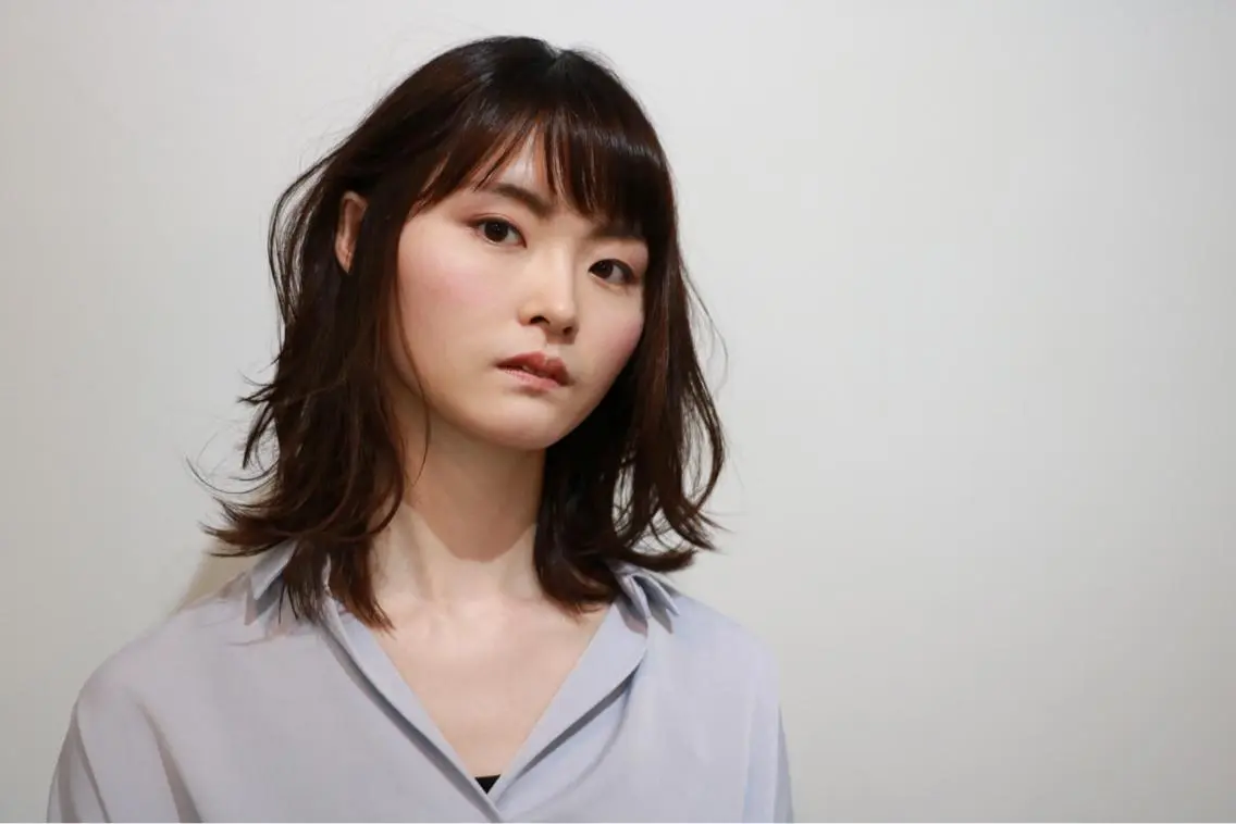 セミロング 顔周りカット レイヤーカット 渡辺 裕輔のヘアスタイル