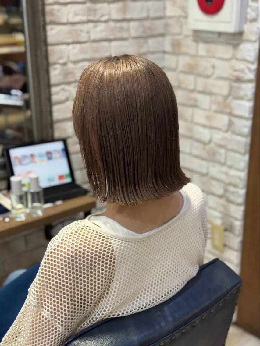 ショート カラー 💛透明感カラー✩⡱ nanakoのヘアスタイル