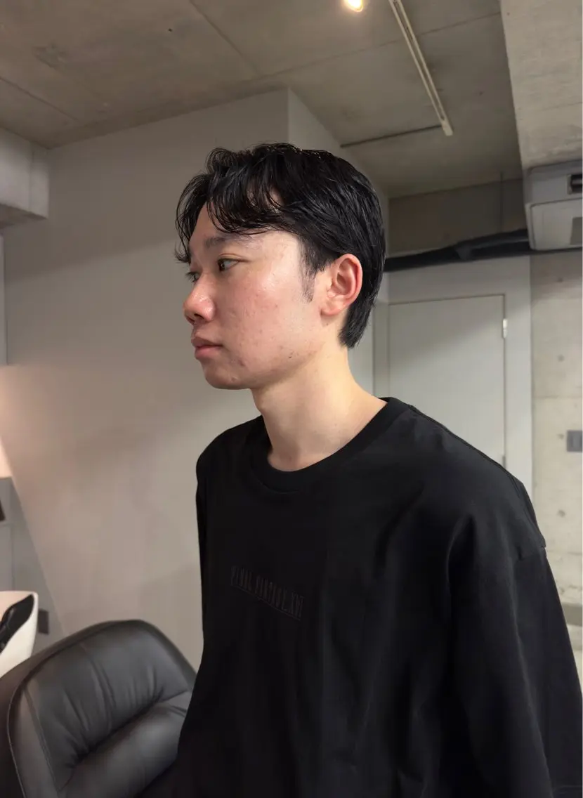 ショート パーマ メンズ カット 吉田一輝 外国人パーマのヘアスタイル