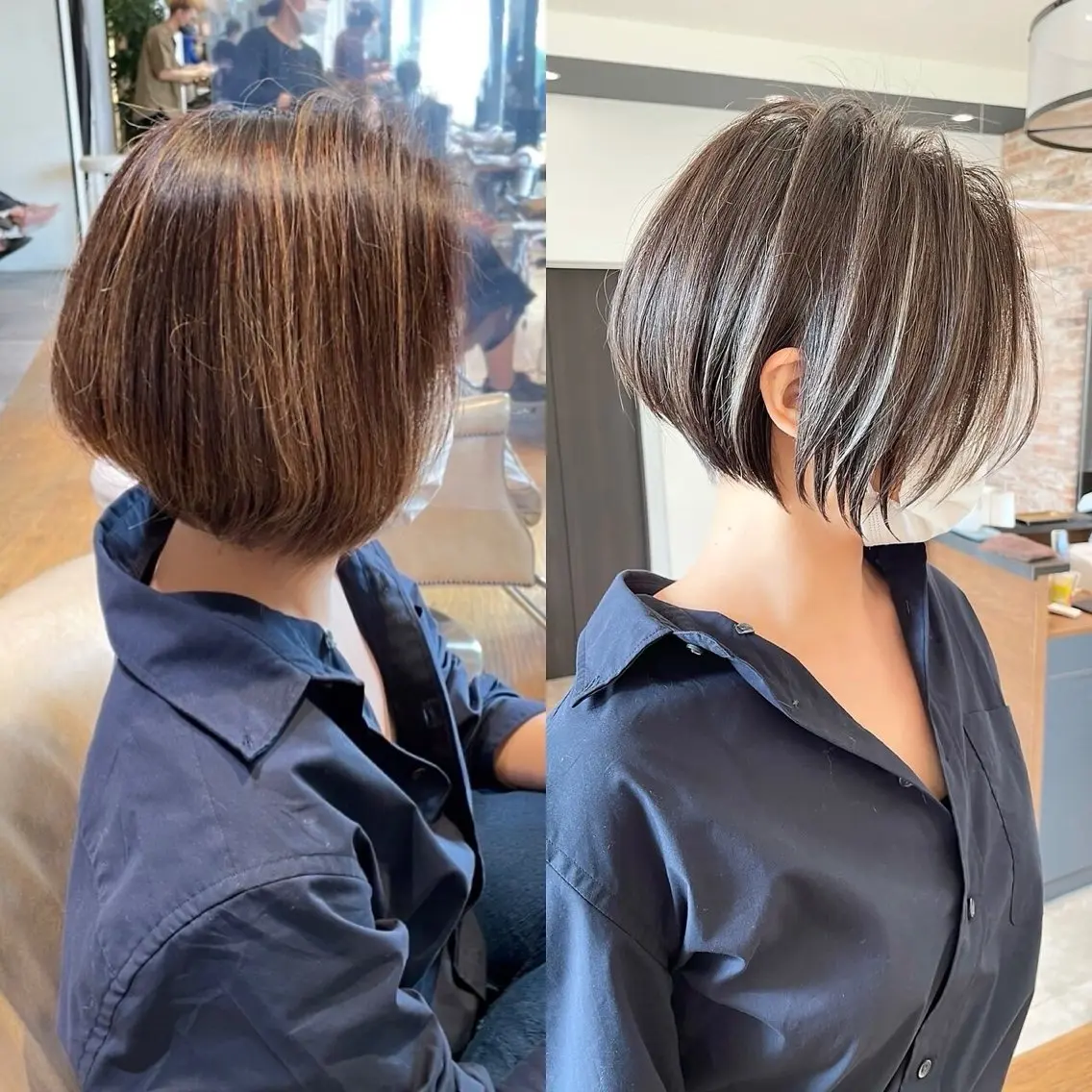 ショート カラー カット ヘアカラー 銀座/大人ショート /絶壁解消/若狭真央のヘアスタイル