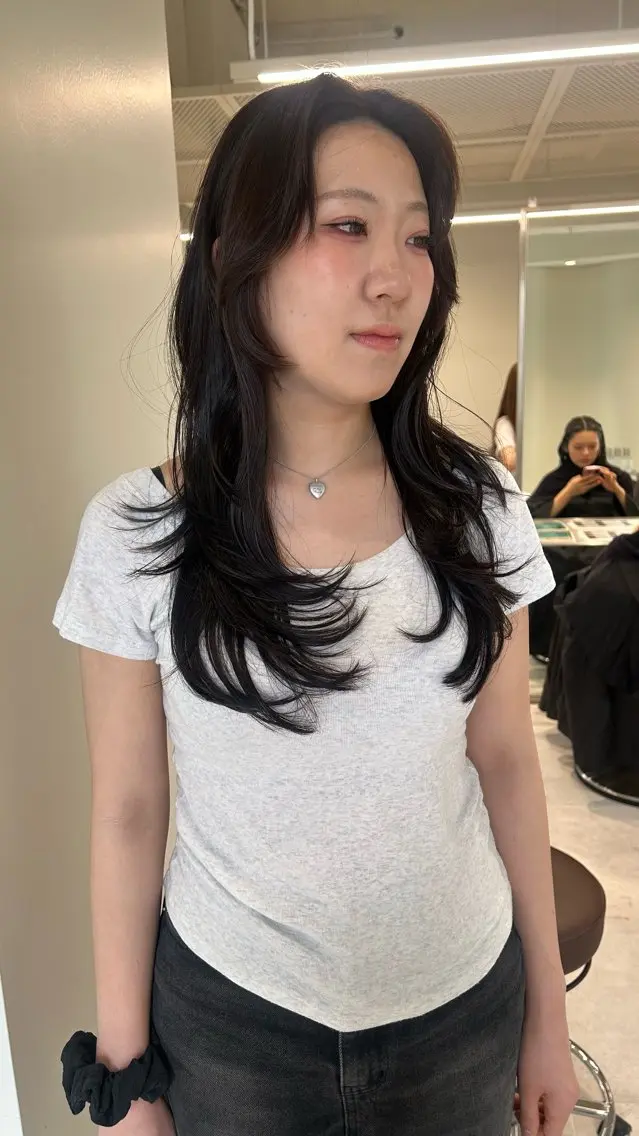 ロング カラー レイヤーカット カット 海外レイヤー /NAGISAのヘアスタイル