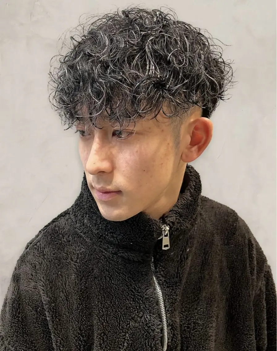 パーマ メンズ メンズパーマ 神田一瑳のヘアスタイル