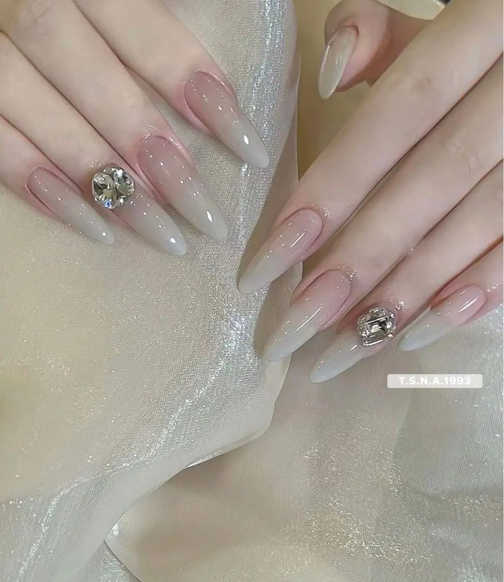 ネイル 長さ出し フレンチネイル ジェルネイル ガーリー 韓国ネイル Kawaii _Nailのネイルデザイン