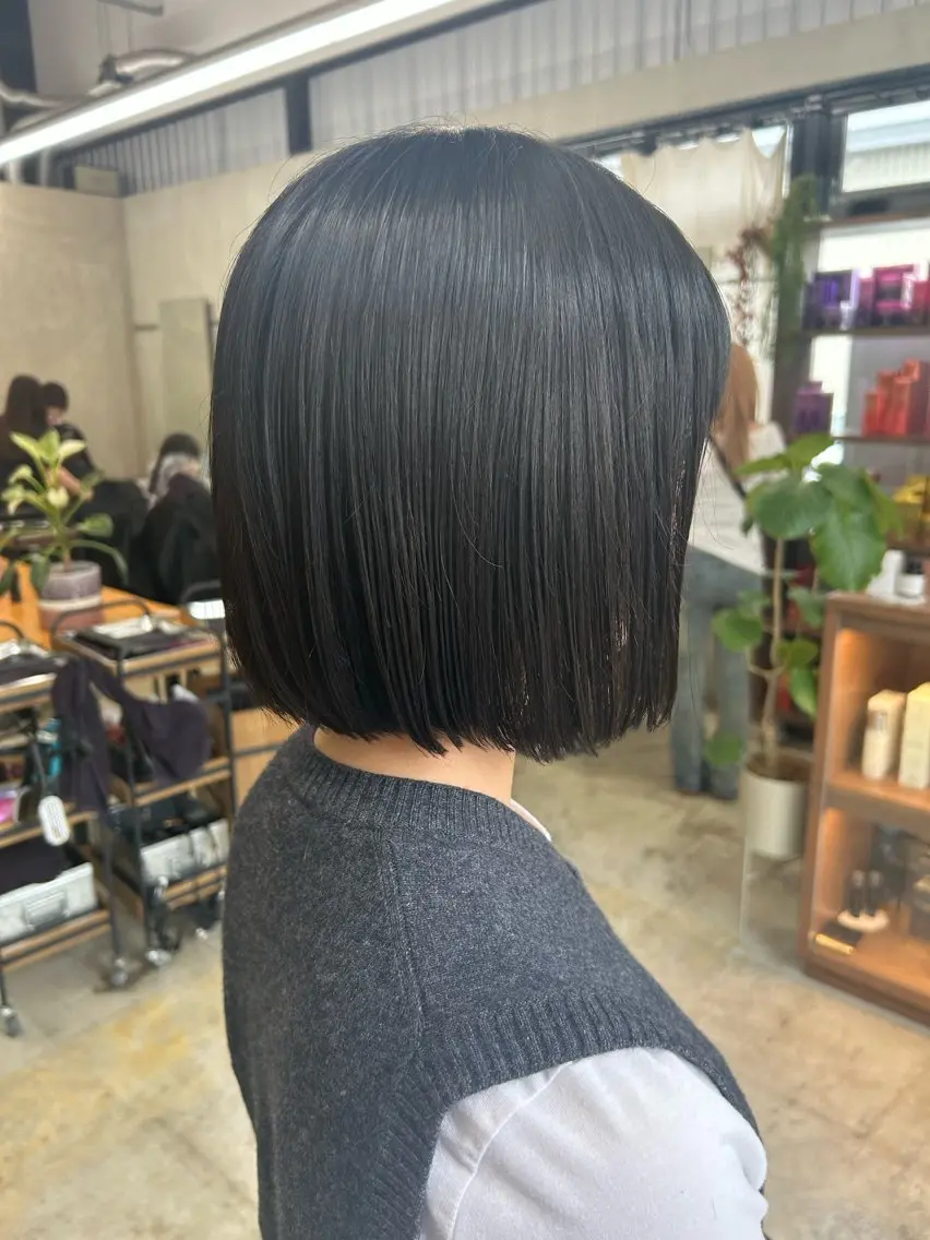 ショート ボブ カット トリートメント ボブ/レイヤー ナカミネアキナのヘアスタイル