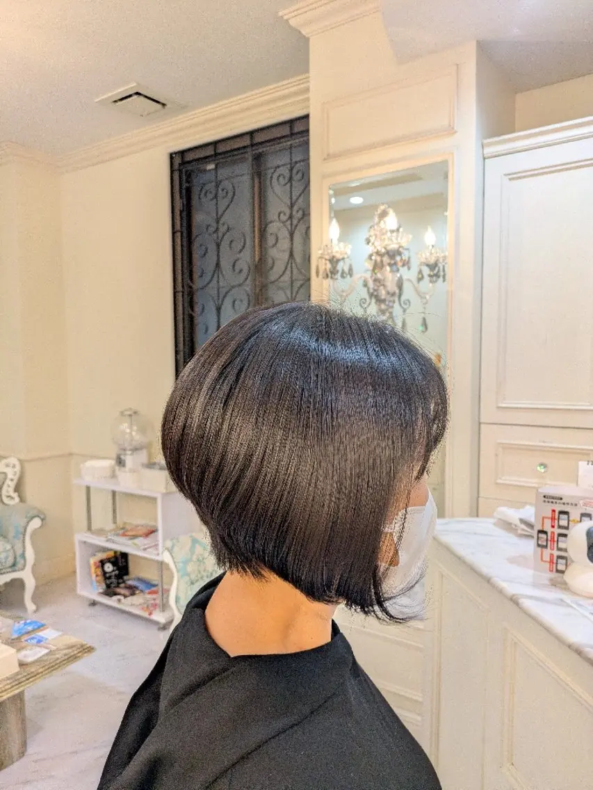 ミディアム Salon de with根本博史のヘアスタイル