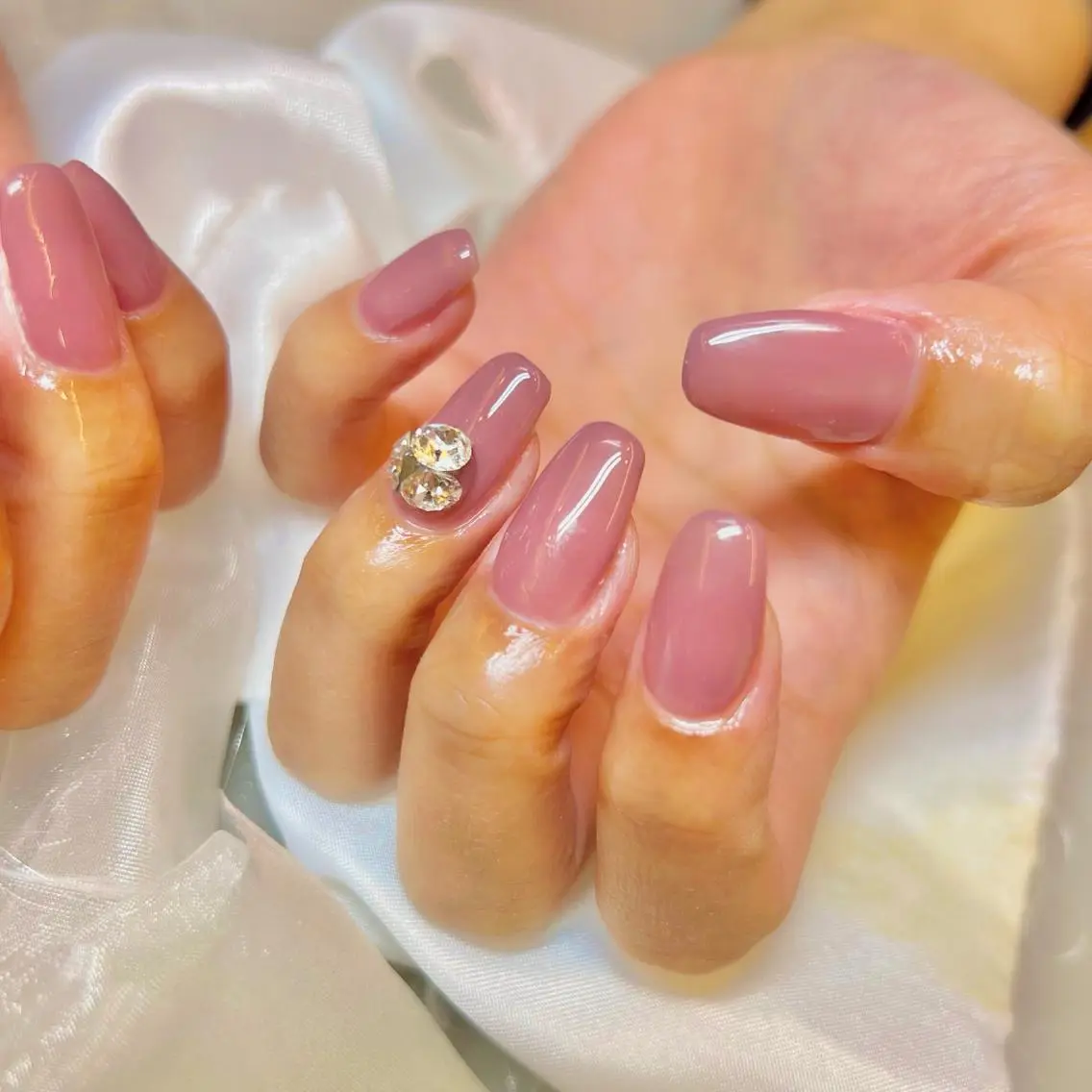 ネイル アートネイル オーロラネイル ジェルネイル 韓国ネイル ロングネイル ハンドネイル clover nailのネイルデザイン