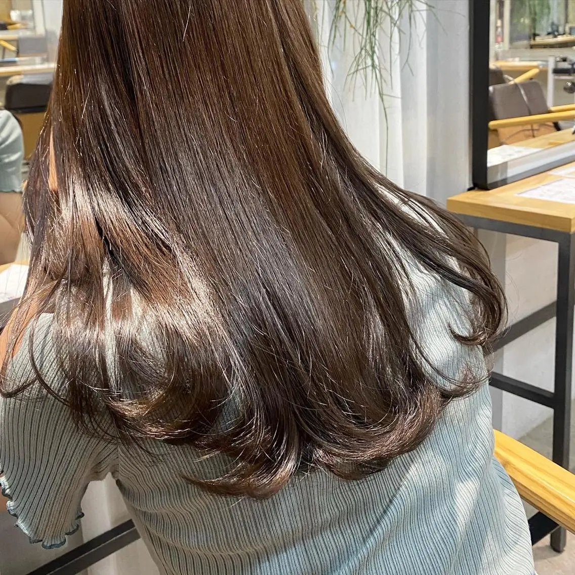 ロング カラー ブラウンカラー 縮毛/透明感カラー Mariamu🫧のヘアスタイル