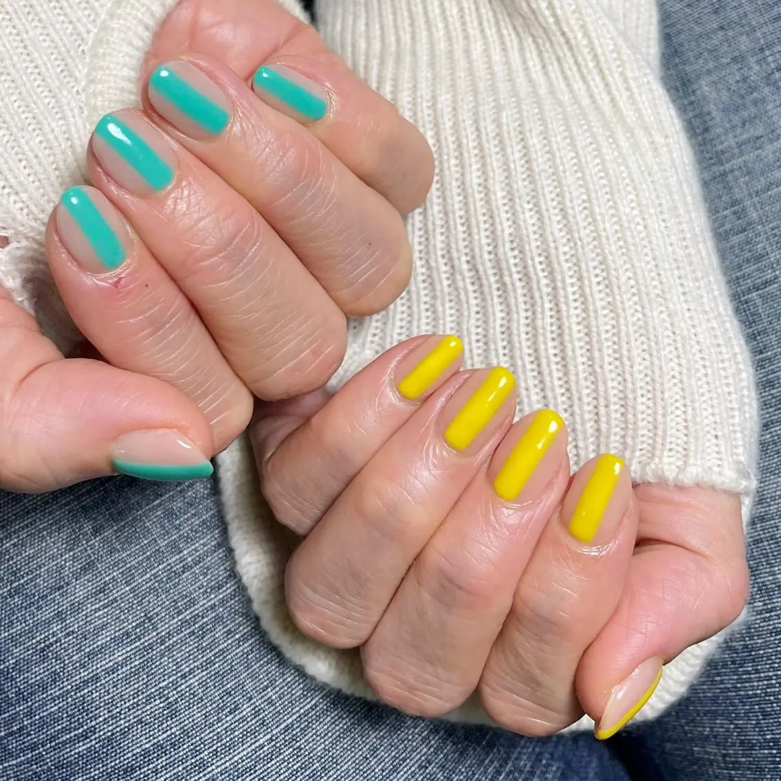 ネイル アートネイル フットネイル ジェルネイル キラキラネイル 韓国ネイル Y nail なんば堀江店のネイルデザイン