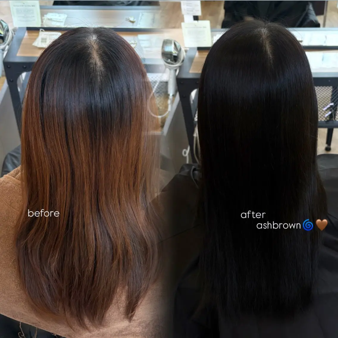 ロング ヘアカラー 牧野 未来のヘアスタイル
