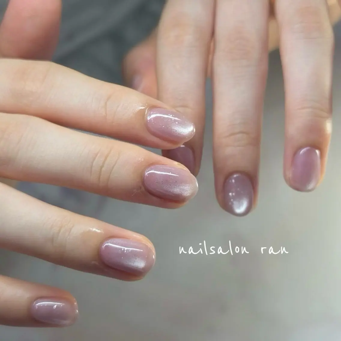 ネイル ラメ(グリッター) マグネットネイル ハンドネイル ハンドケア nailsalon ranのネイルデザイン