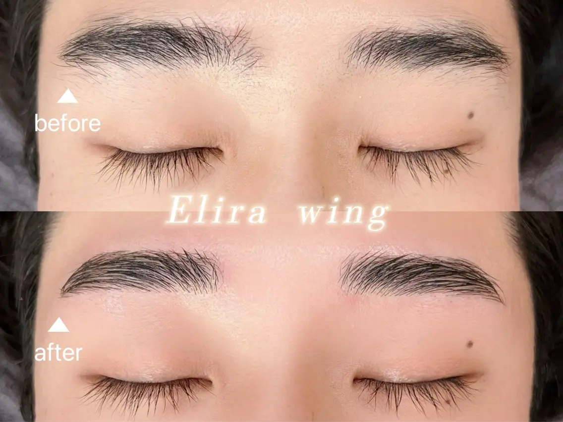 メンズ アイブロウ ワックス脱毛 その他(アイブロウ) Elira wingのマツエク・マツパデザイン