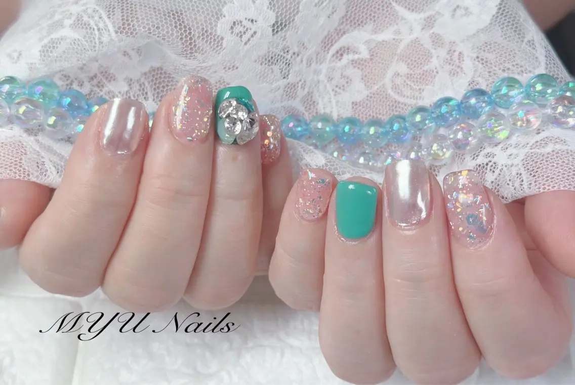 ネイル ジェルネイル 持ち込み ニュアンスネイル パラジェル ニュアンスネイル🌈 MYU Nailsのネイルデザイン