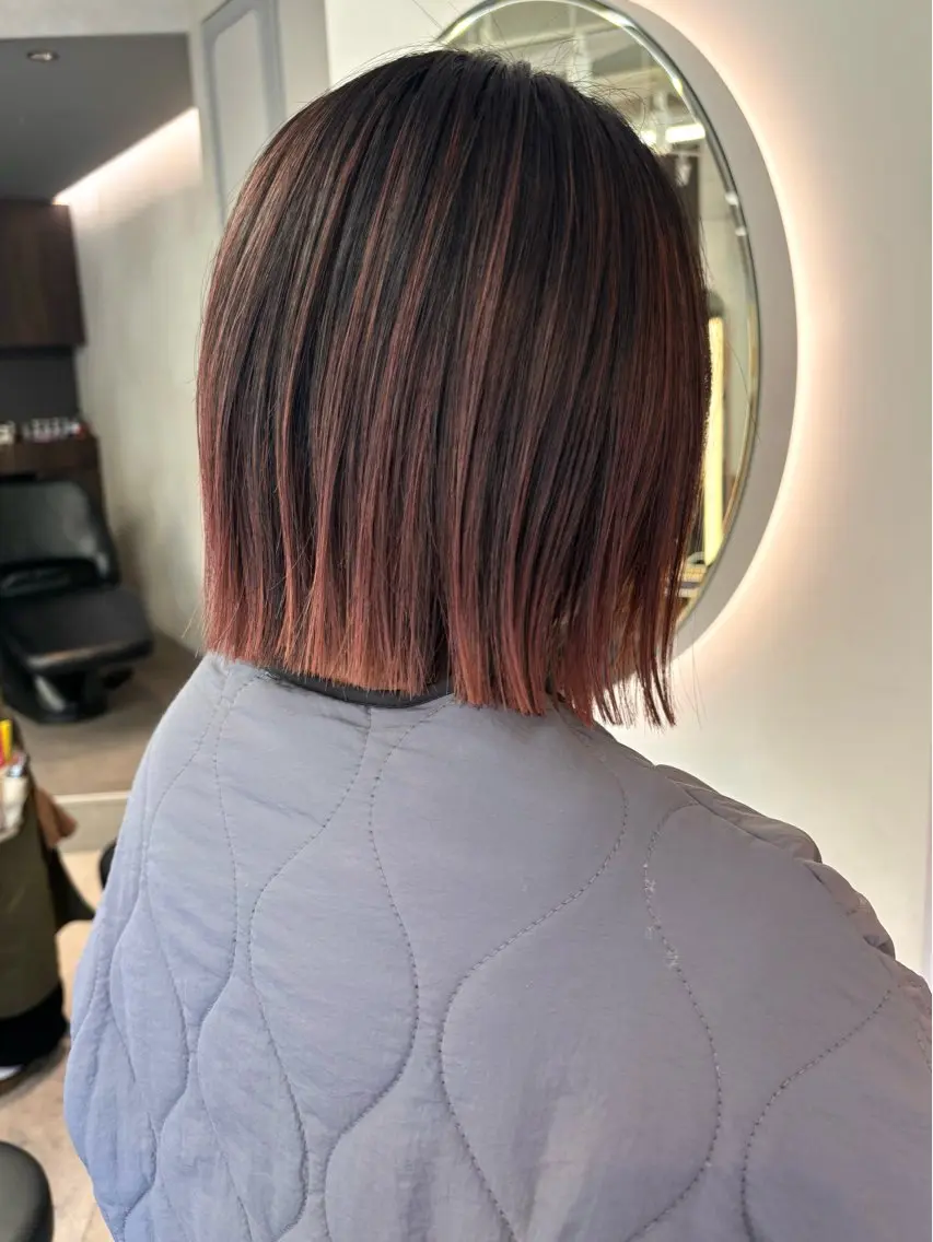 ショート ヘアカラー トリートメント ボブ/透明感カラー/ 似合わせ🌿高田知那のヘアスタイル