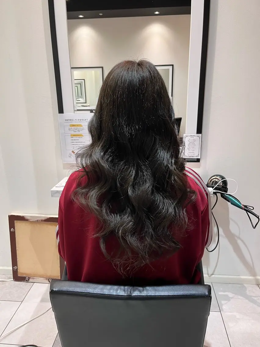 ロング パーマ 中原 優美のヘアスタイル
