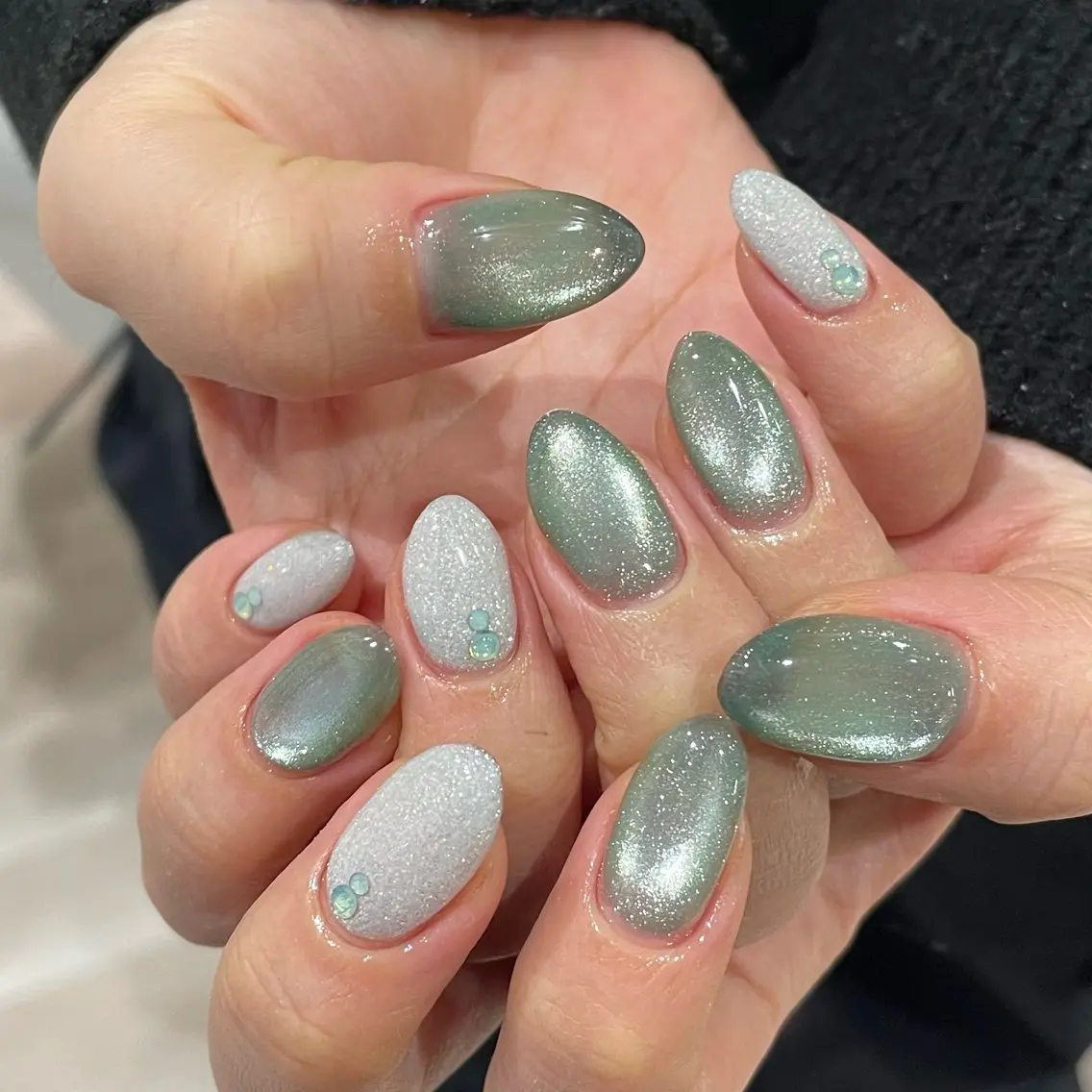 ネイル フラッシュネイル マグネットネイル ハンドネイル Ricnail☾ ayanoのネイルデザイン