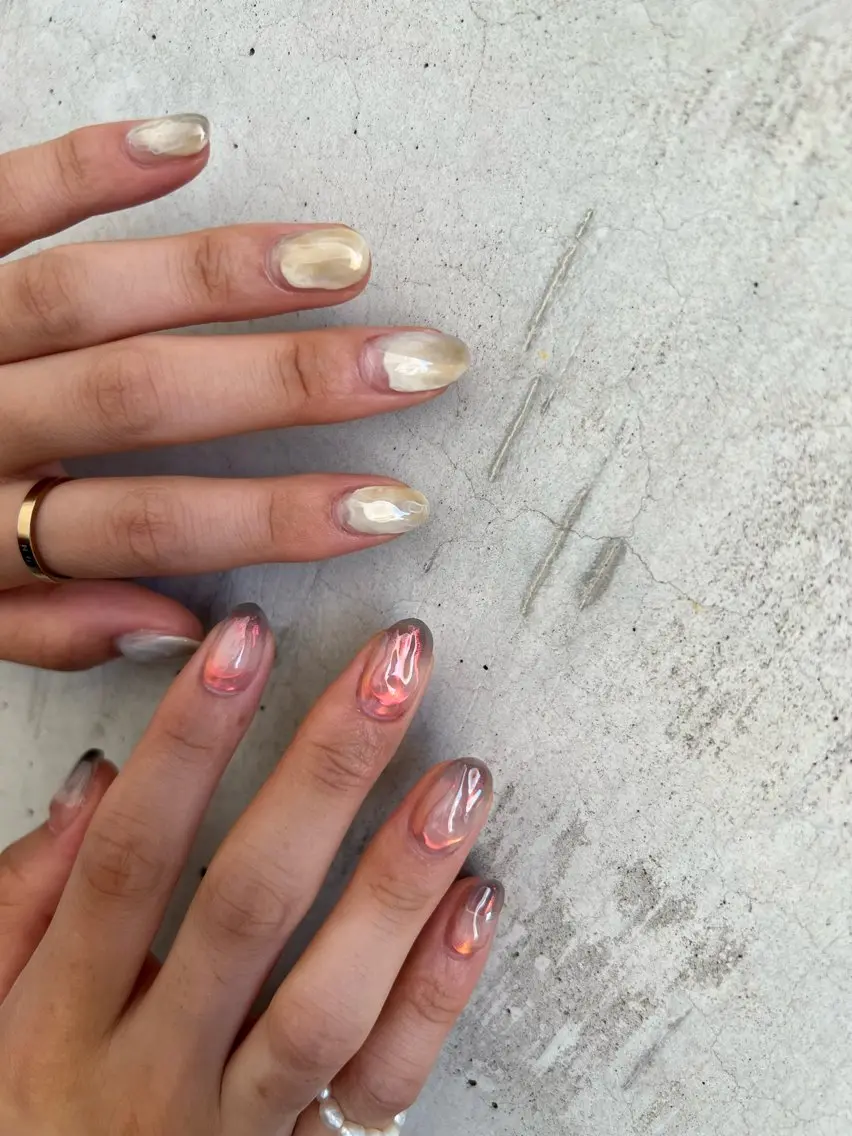 ネイル 持ち込み ニュアンスネイル Charme. NOBUKOのネイルデザイン
