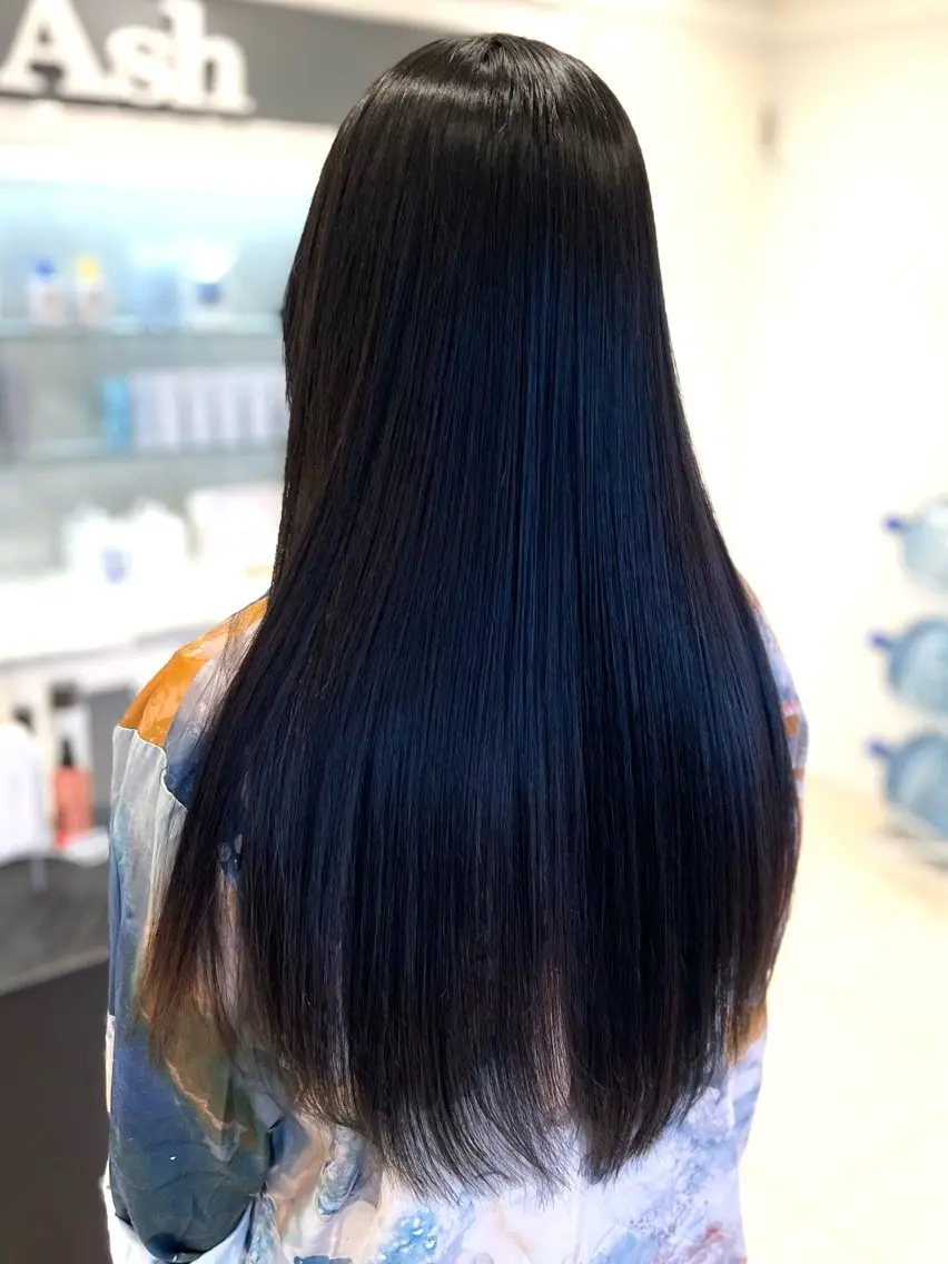 ロング カット 縮毛矯正 金子 直樹のヘアスタイル