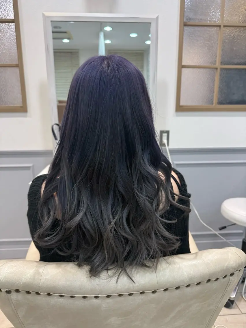 カラー ラベンダーカラー 水澤 七斗のヘアスタイル