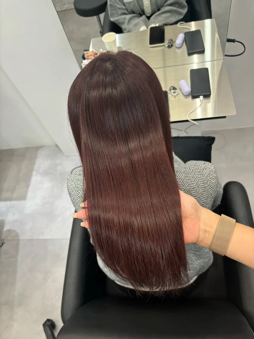 ロング カラー 巻ける縮毛矯正 Sachi🐰のヘアスタイル