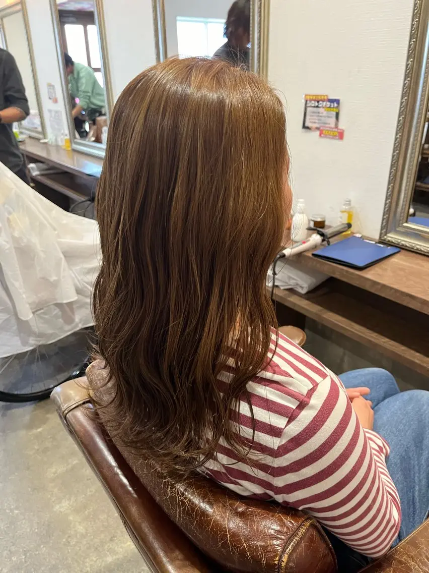 ミディアム 🫧透明感カラー× レイヤー🫧HARUのヘアスタイル