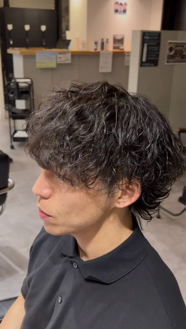 パーマ メンズ 【Niau】坂上 葵海のヘアスタイル