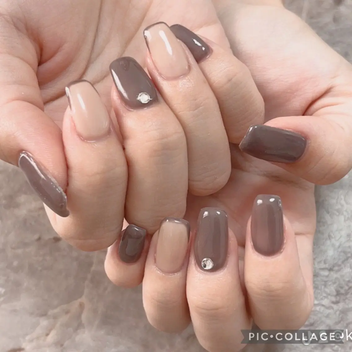 ネイル フレンチネイル ワンカラーネイル ストーンネイル Will nail salonのネイルデザイン