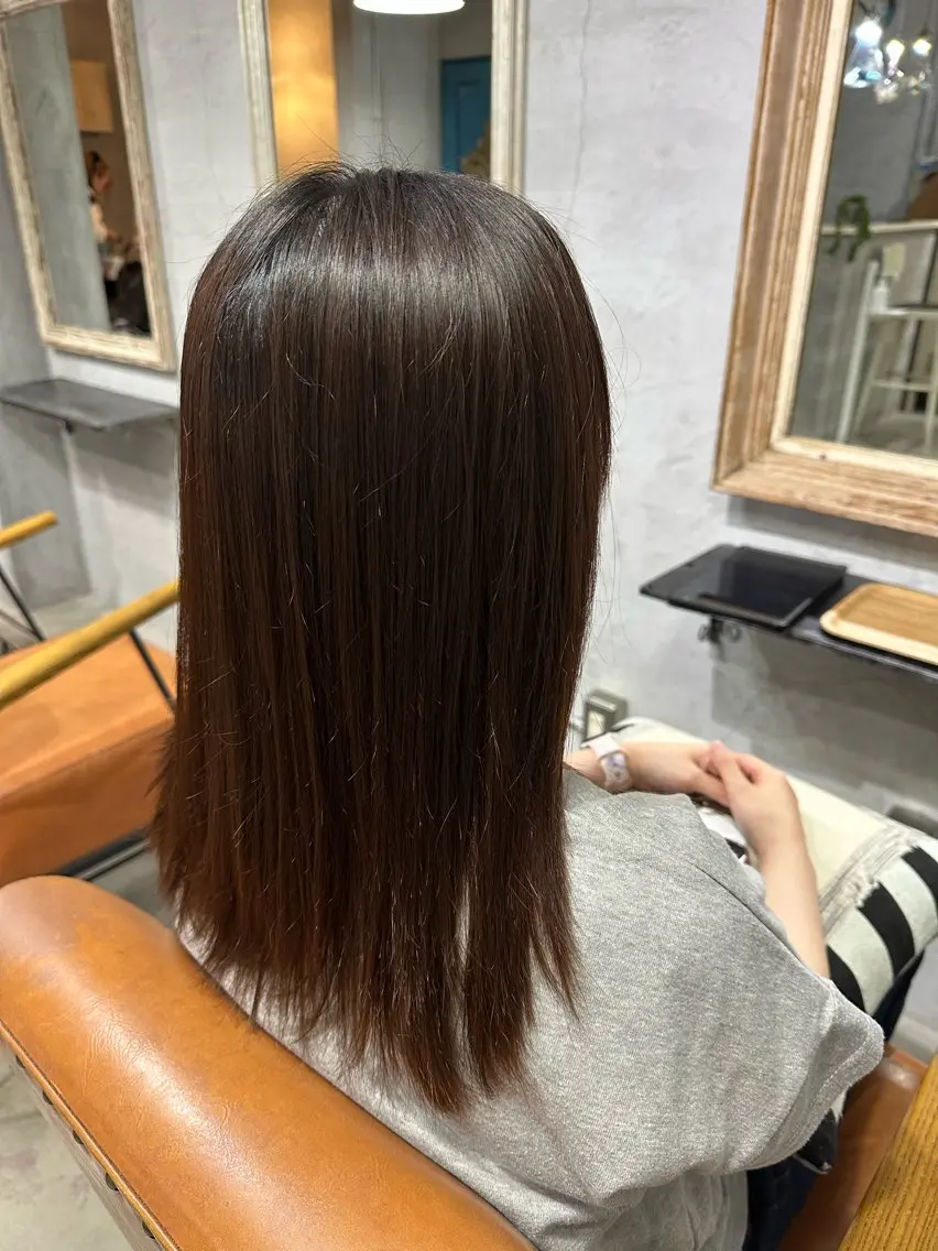 美髪、艶髪メニュー✨《髪質改善弱酸性ストレートパーマ＋カット》の写真