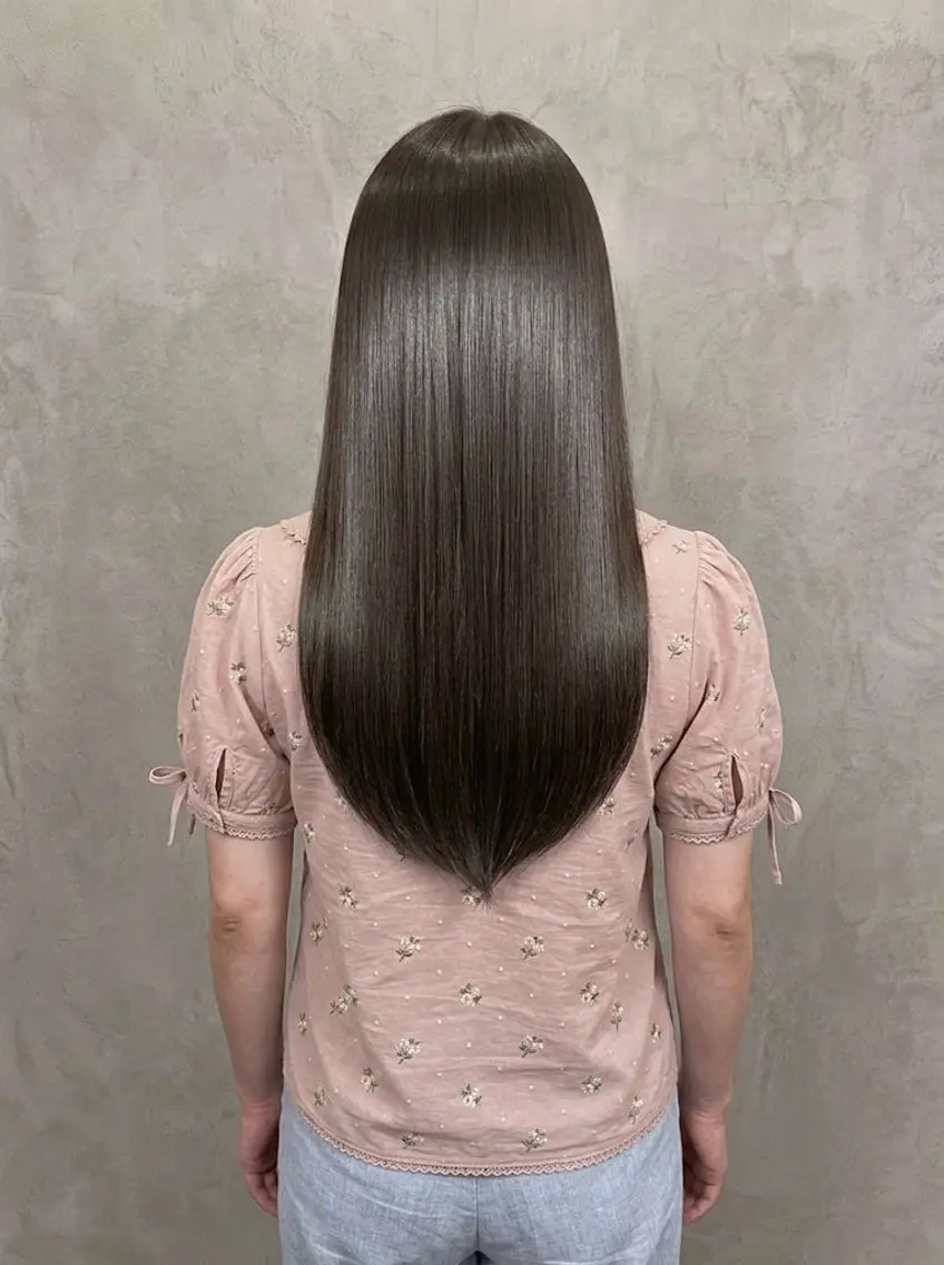 セミロング カット トリートメント 🫧‪縮毛矯正 かとうよしき🫧のヘアスタイル