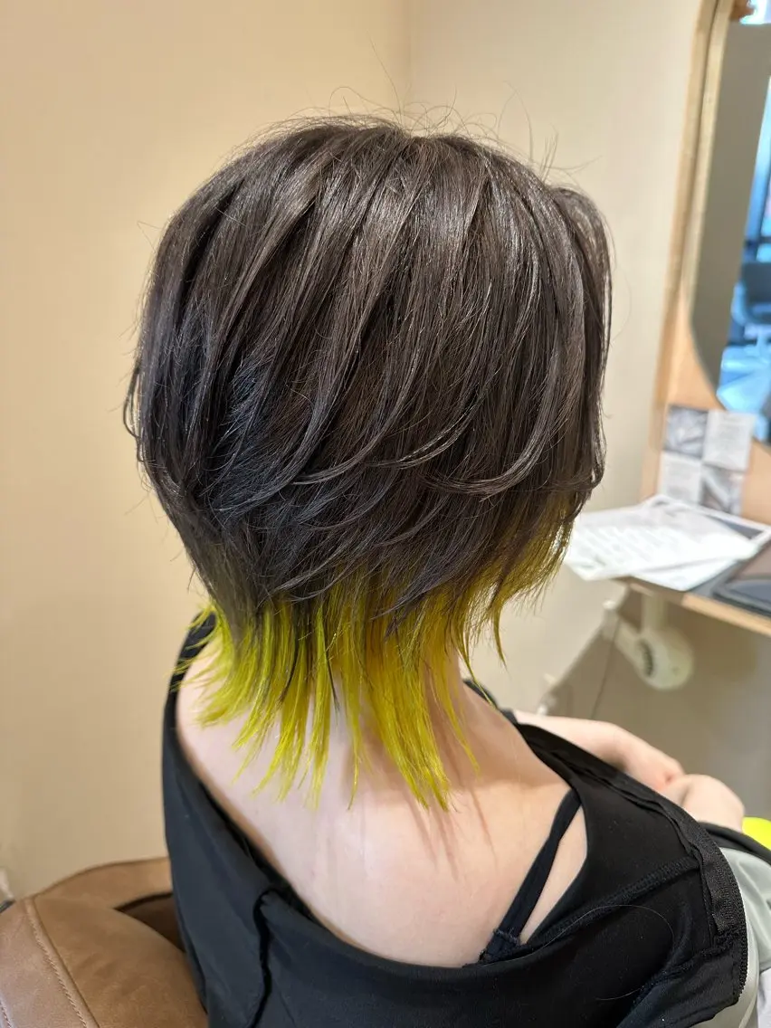ミディアム カット ヘアカラー 高橋 那美のヘアスタイル
