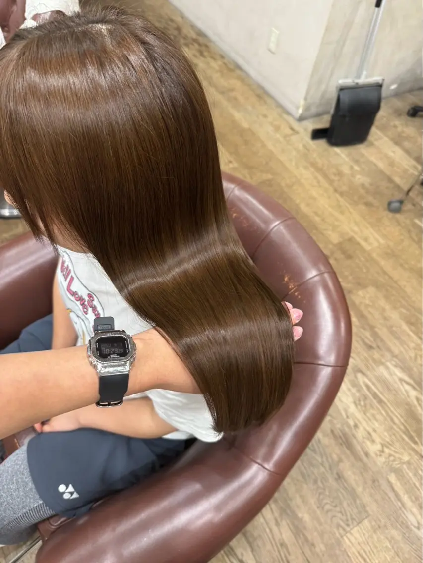 カラー ヘアカラー 鈴木 星音のヘアスタイル