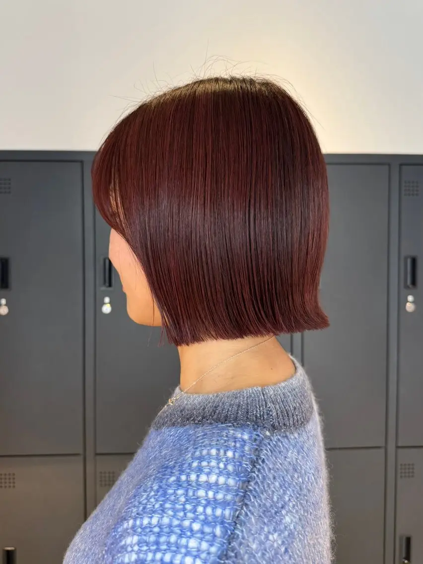 ショート 🪞きら艶ロング カラー🩶 azuのヘアスタイル