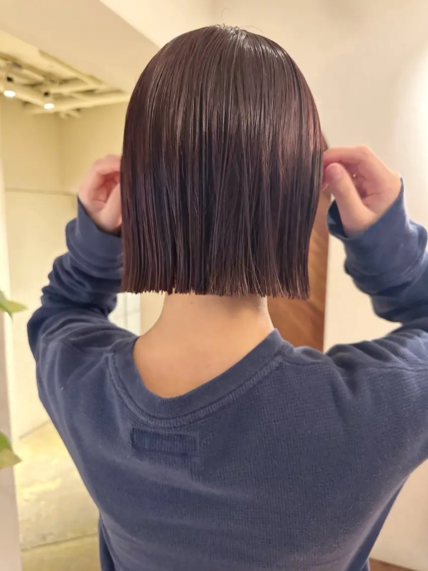 ショート カット 縮毛矯正 西田  美侑/ 前髪・顔周りカットのヘアスタイル