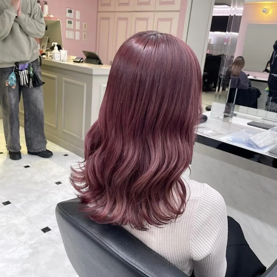 カラー 🪞official THREE 横浜🎀のヘアスタイル
