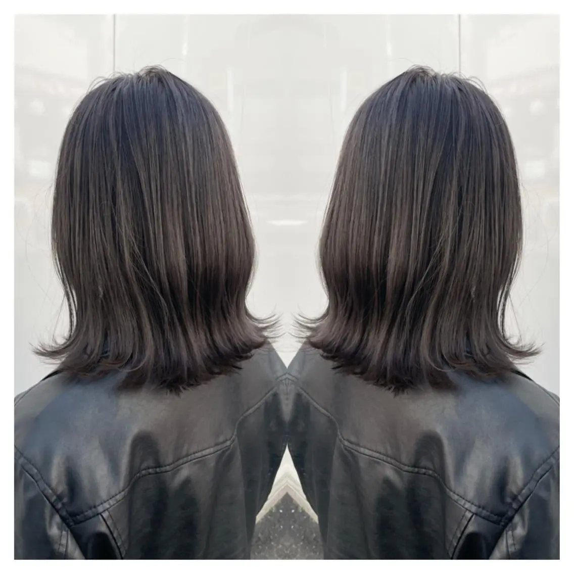 ミディアム カラー カット ヘアカラー トリートメント 村山 茉衣のヘアスタイル