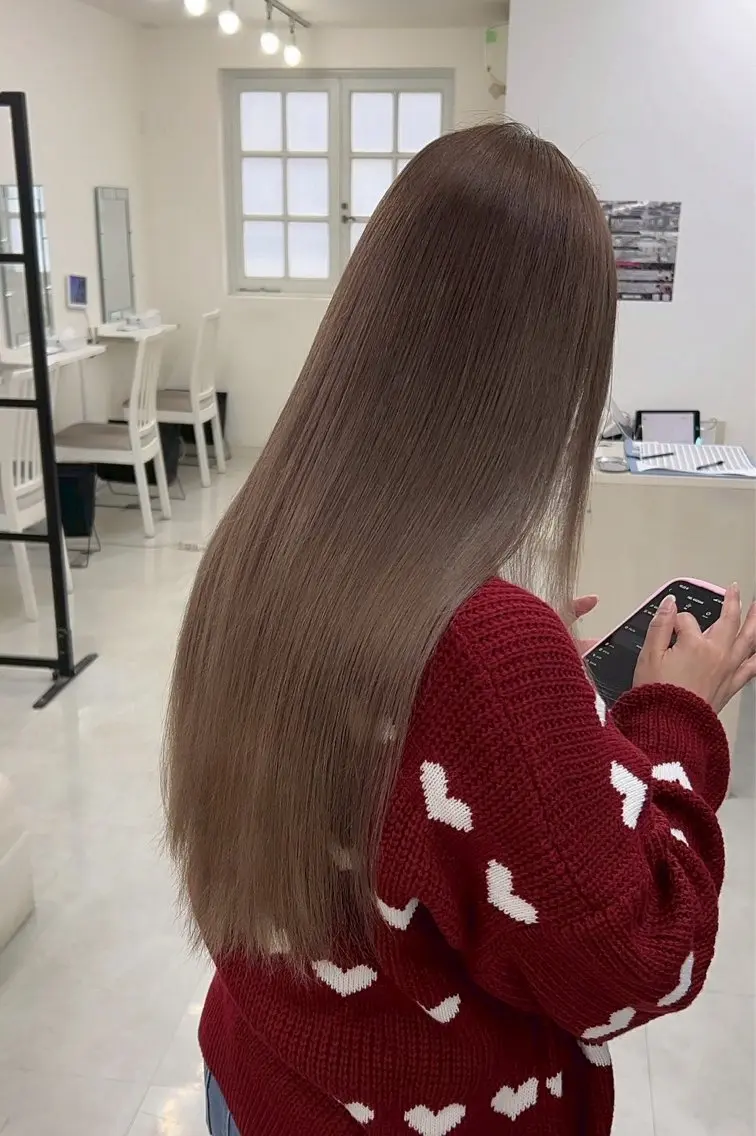 ロング カット ヘアカラー トリートメント 田中 翔覇のヘアスタイル