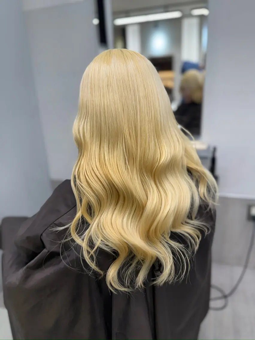 ロング カラー ヘアカラー トリートメント 天神大名/ブリーチ 鶴岡和幸/ハイトーンのヘアスタイル