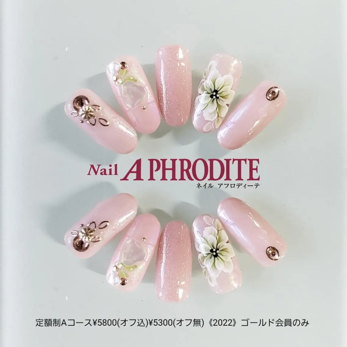 ネイル アートネイル ジェルネイル 持ち込み ソフトジェル ハンドネイル Nail Aphroditeのネイルデザイン
