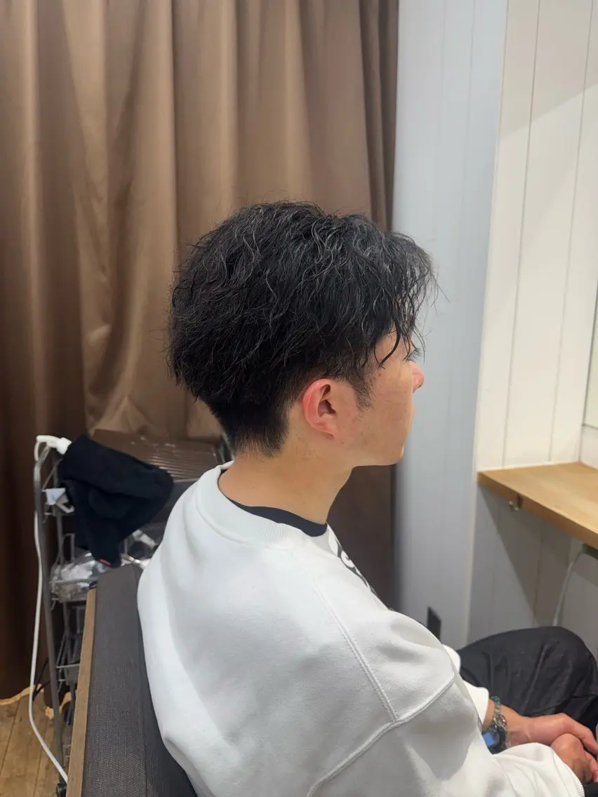 メンズ メンズパーマ ナカバチ ユイ🌼 Rizm greenのヘアスタイル