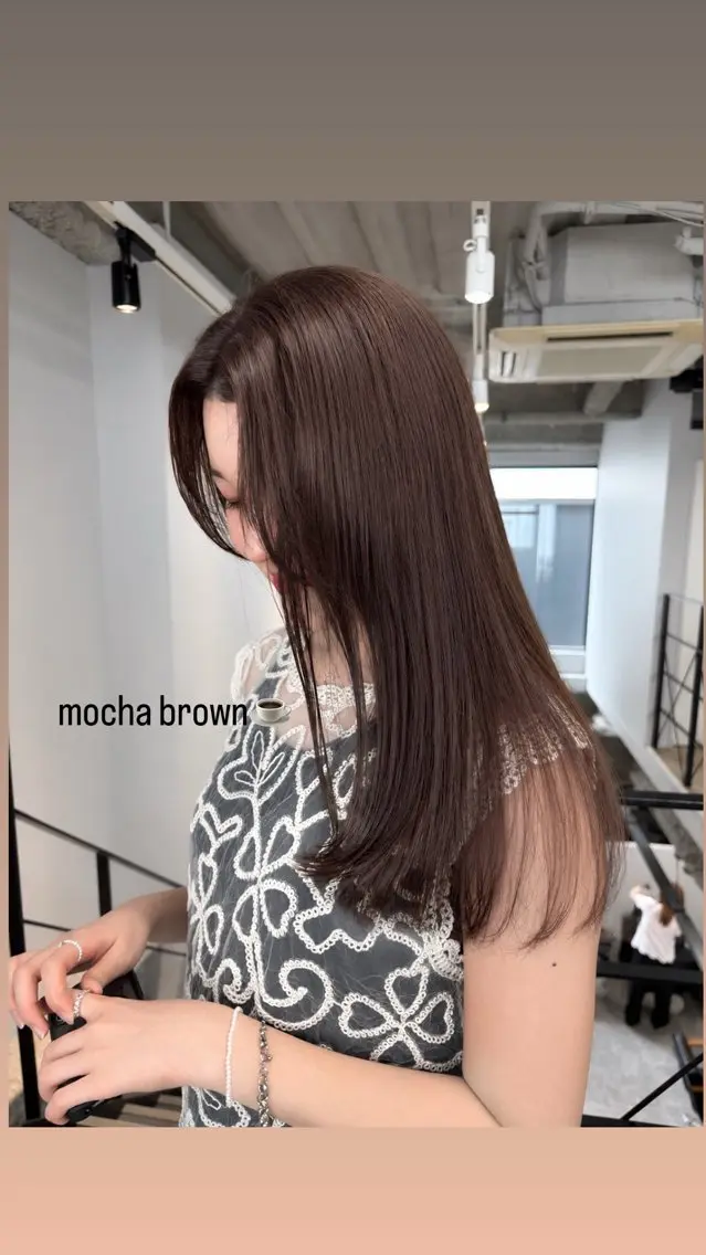 ロング カラー ヘアカラー 石井聖愛/名古屋/ 伏見/カラーモデルのヘアスタイル
